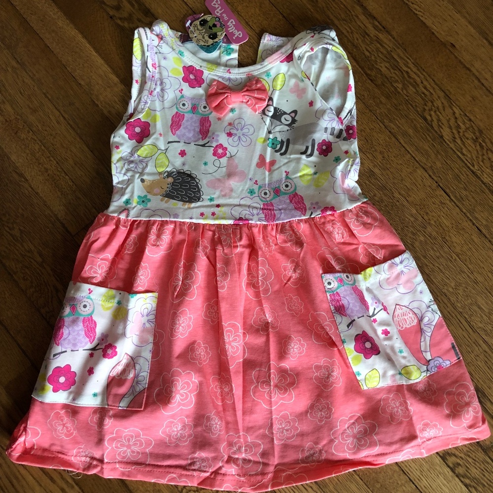 NWT gift! Jelly the Pug dress little girls size 2 - Picture 4 of 7